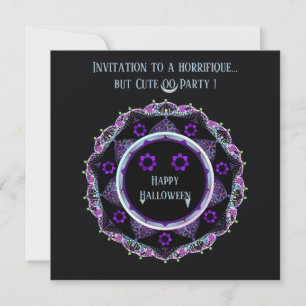 Invitación paraguas y corazones morados.7
