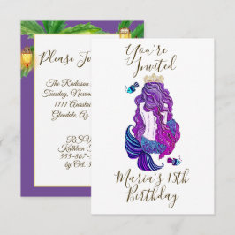 Invitación Paraíso de la Isla de la Sirena
