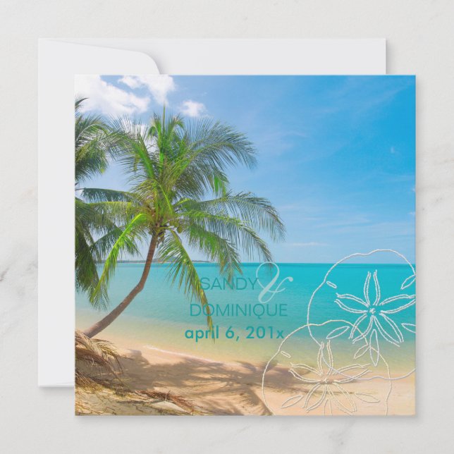 Invitación Paraíso PixDezines/Isla Tropical (Anverso)
