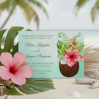 Paraíso tropical Coconut Floral Bouquet Boda