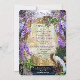 Invitación Paraíso tropical de la glicinia en el Palacio de O