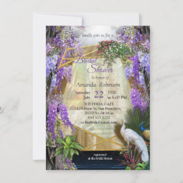 Invitación Paraíso tropical de la glicinia en el Palacio de O