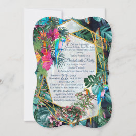 Invitación Paraíso y Aves de Flora Tropical