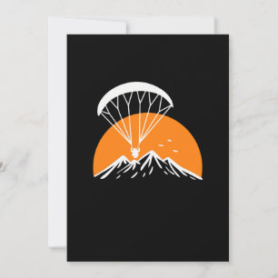 Invitación Paramotor Retro Vintage