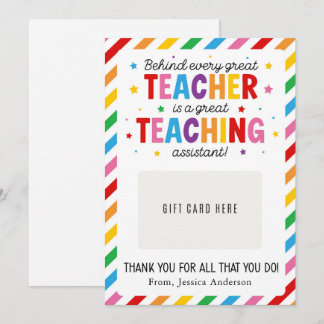 Invitación Paraprofessional Appreciation Day Gift Card Holder