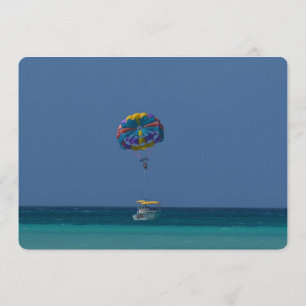 Invitación Parasailing colorido