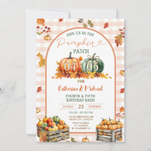 Invitación Parche de calabaza Parche hermanos conjuntos bash