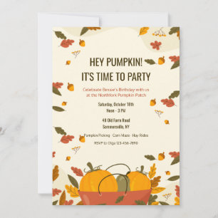 Invitación Parche de Calabazas