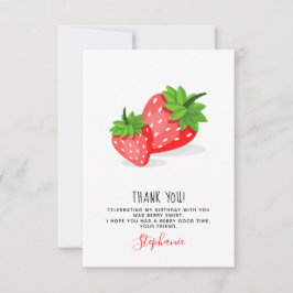 Invitación Parche de fresa