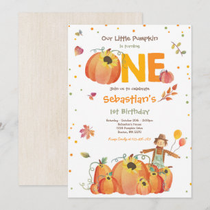 Invitación Parche de la Calabaza del Aniversario de la Calaba