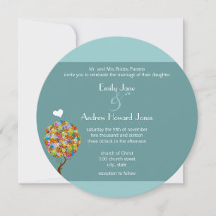 Invitación Parche Floral del Bosque Encantado Cuento de Hadas