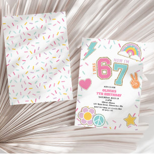 Invitación Parche Preppy 67 Cumpleaños 7