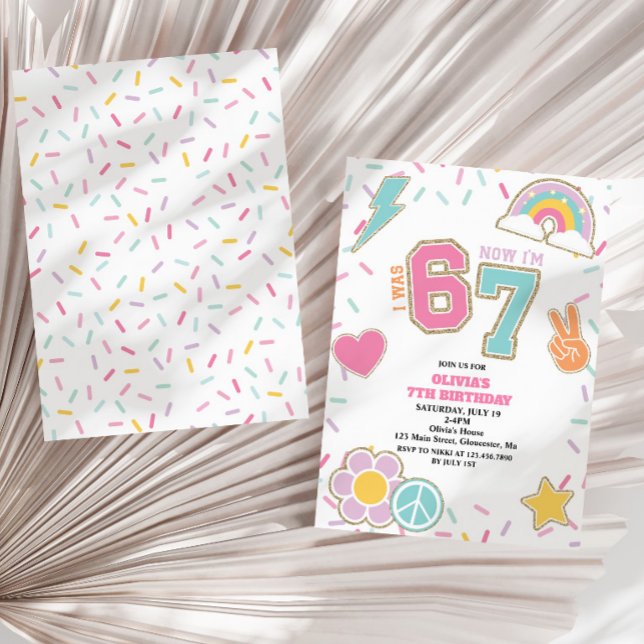 Invitación Parche Preppy 67 Cumpleaños 7 (Subido por el creador)