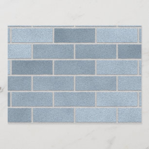 Invitación Pared de ladrillo azul