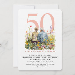 Invitación Pareja acuarela amor Romance Aniversario Boda