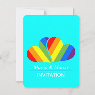 Invitación Pareja Arcoíris