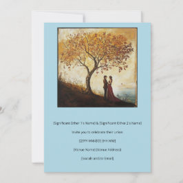 Invitación Pareja De Acuarela De Estilo Siglo Xvi Enamorada