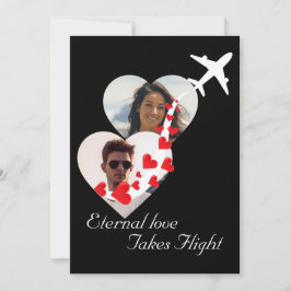 Invitación Pareja de amor eterna, foto, romántica, Boda