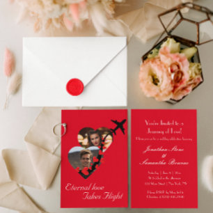 Invitación Pareja de amor eterna, foto, romántica, Boda