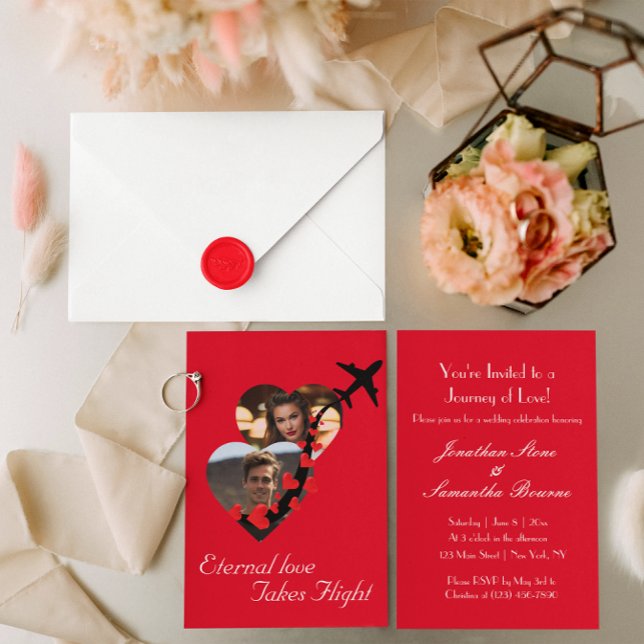 Invitación Pareja de amor eterna, foto, romántica, Boda (Subido por el creador)