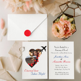 Invitación Pareja de amor eterna, foto, romántica, Boda