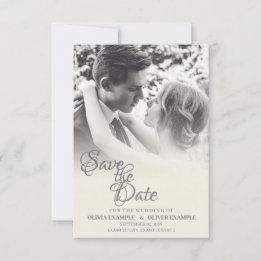 Invitación Pareja de Bodas de besos en monocromo