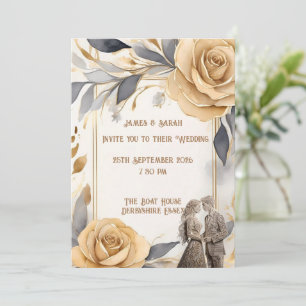 Invitación Pareja de bodas personalizada