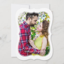 Invitación Pareja de fotos con efecto de efecto de efecto de 