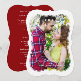 Invitación Pareja de fotos con efecto de efecto de efecto de 
