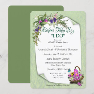 Invitación Pareja de primavera de verano medio