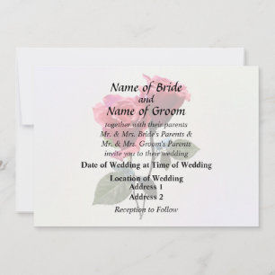 Invitación Pareja de Rosas