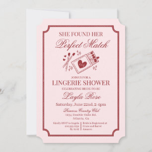 Invitación Pareja Perfecta Hecha en el Cielo Ropa Interior Ro