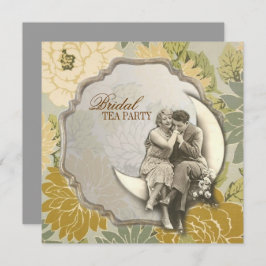 Invitación pareja vintage Retro grandes gatsby de boda