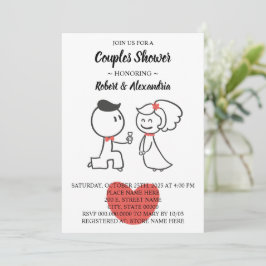 Invitación Parejas Bodas Ducha Boda Pareja