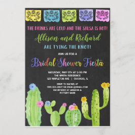 Invitación Parejas Cactus Fiesta matrimonial