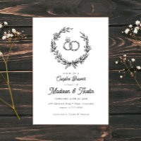 Parejas de anillo de Boda de guirnaldas rusas