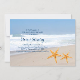 Invitación Parejas de playa modernas y estáticas