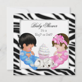 Invitación Parejas de revelación de género de Baby Shower de 