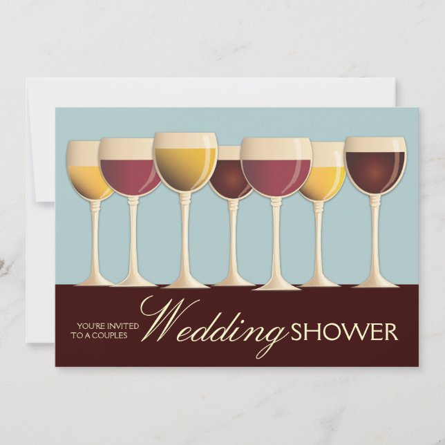 Invitación Parejas de selección de cristal Ducha de matrimoni (Anverso)