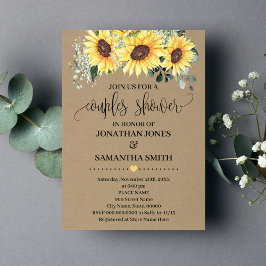 Invitación Parejas de vegetación giratoria duchan Boda rústic