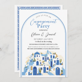 Invitación Parejas del Partido Compromiso Shower Santorini Gr