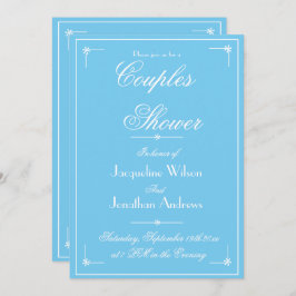 Invitación Parejas Ducha Primavera Nombre de verano Fecha RSV