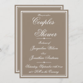 Invitación Parejas Ducha Sencillo elegante RSVP Garden Fiesta