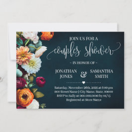 Invitación Parejas duchan Boda de la Marina de Vino Borgoña