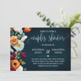 Invitación Parejas duchan Boda de la Marina de Vino Borgoña