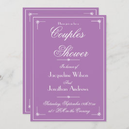 Invitación Parejas Duchas Lilac Spring Correo electrónico de 
