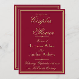 Invitación Parejas Elegantes Nombre De Ducha Correo Electróni