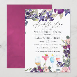 Invitación Parejas Florales Violeta y Ciruela Abastecen el Ba