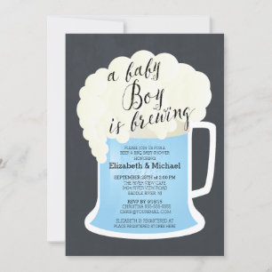 Invitación Parejas Lindas Niños Baby Shower Bebé Brewing
