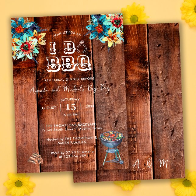 Invitación Parejas rusas de patio trasero Yo hago un ensayo d (Subido por el creador)